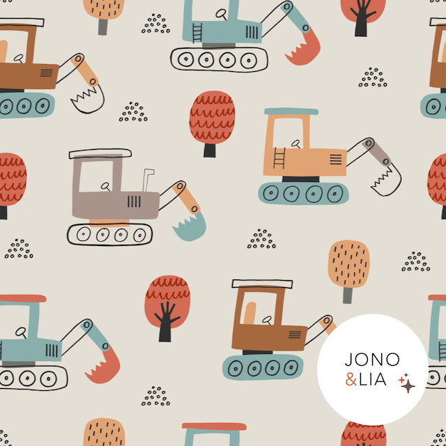 Excavatrice en jersey bio Fairtrade « Je te creuse » (GOTS)