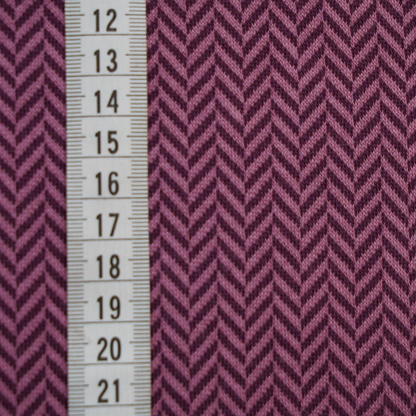 Fairtrade Bio Jacquard Fishgraits Prune