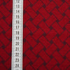 Fairtrade Bio Jacquard Motif tressé Cerise