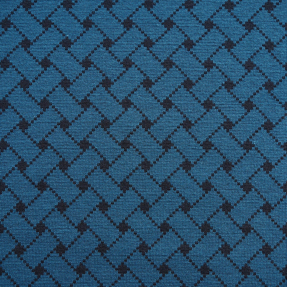 Fairtrade Bio Jacquard Motif tressé Petrol