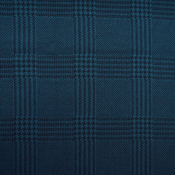 Fairtrade Bio Jacquard Glen Check Petrol