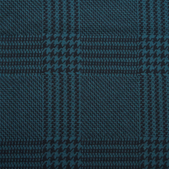 Fairtrade Bio Jacquard Glen Check Petrol