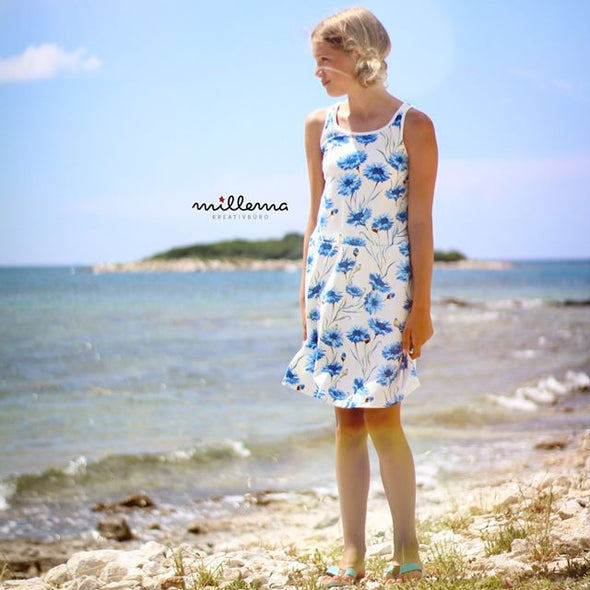 Fairtrade Biojersey Kornblumen