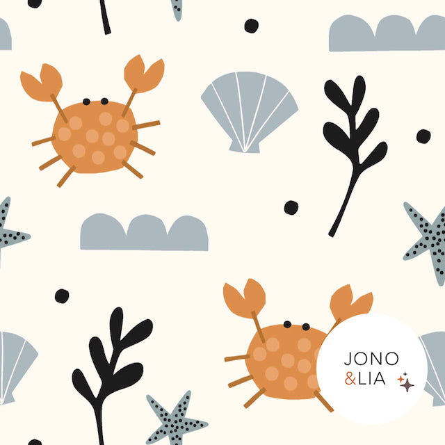 Jersey bio équitable avec bébés crabes (GOTS)