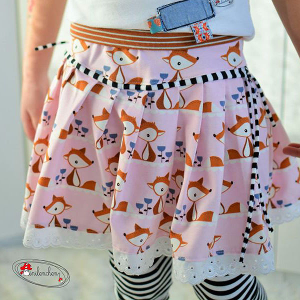 Fairtrade Biojersey Little Fox Rosa